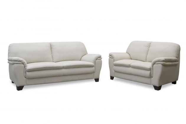 Jogo de sofás em couro - Elegance de dois (1,60 m) e três (2,10 m) lugares