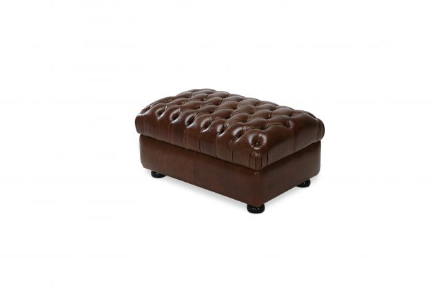 Puff de couro - Chesterfield de 0,90 cm