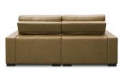 Sofá de couro - Dolce de 2,20 m com duas almofadas de 0,90 cm