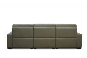 Sofá de couro elétrico - Confort de 3,38 m com três lugares
