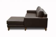 Sofá de couro - Leggero de 2,95 m com dois lugares mais chaise