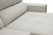Sofá de couro retrátil - Lux de 2,30 m com assentos de 0,90 cm
