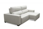 Sofá de couro retrátil - Lux de 2,30 m com assentos de 0,90 cm