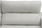 Sofá de couro retrátil - Lux de 2,70 m com assentos de 1,10 m