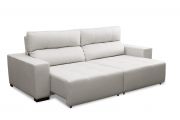 Sofá de couro retrátil - Lux de 2,90 m com assentos de 1,20 m