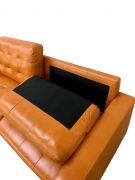 Sofá de couro - Valência de 2,00 m em couro com dois lugares